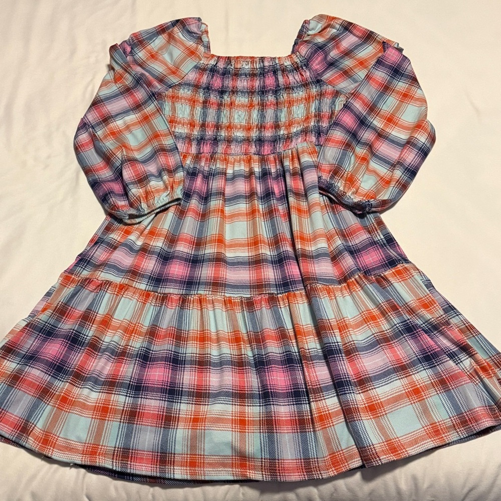 btween Colorful Plaid Kids Dress - Picture 5 of 5